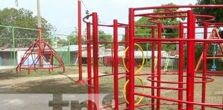 Foto: Remodelación de cancha en el barrio Omar Torrijos, Managua / TN8