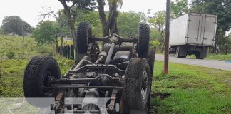 Foto: Aparatoso vuelco tras accidente en Matiguás / TN8