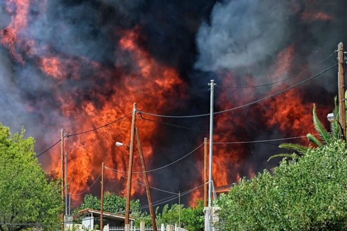 Foto: Incendio forestal fuera de control en Atenas /Cortesía Foto: Incendio forestal fuera de control en Atenas /Cortesía