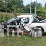 Pastor se duerme al volante y provoca violento accidente en la ciudad de Rivas Foto: Pastor se duerme al volante y provoca violento accidente en la ciudad de Rivas/TN8