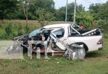 Pastor se duerme al volante y provoca violento accidente en la ciudad de Rivas Foto: Pastor se duerme al volante y provoca violento accidente en la ciudad de Rivas/TN8