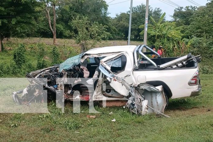 Foto: Pastor se duerme al volante y provoca violento accidente en la ciudad de Rivas/TN8