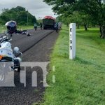 Motociclista pierde la vida en Juigalpa tras impactar contra un camión Foto: Trágico accidente en Juigalpa /cortesía