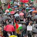 Multitudinaria protesta en la capital de Suecia contra el genocidio en Gaza Foto: Suecia alza la voz /cortesía