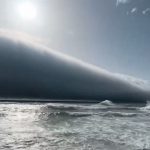 ¿Tsunami en Portugal? No, era una espectacular nube ‘volutus’ Foto: Cielo de película en Portugal/Cortesía
