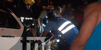 Foto: Hombre queda prensado tras accidente en el puente Monte Nevo, Managua/TN8