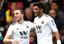 Foto: Raúl Jiménez dedica gol a su amigo Diogo Jota /cortesía