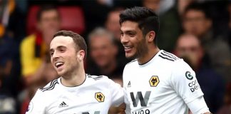 Foto: Raúl Jiménez dedica gol a su amigo Diogo Jota /cortesía