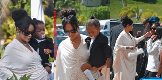 Foto: Funeral del padre de Rihanna, Ronald Fenty/ Cortesía