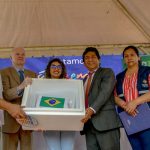 Brasil dona 600 mil vacunas para frenar el brote de sarampión en Bolivia Foto: Brasil ayuda a Bolivia /cortesía