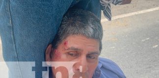 FOTO: Juigalpa peatón ebrio es embestido por bus/TN8