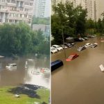 VIDEOS: Fuertes lluvias causan inundaciones en la capital de Rusia Foto: Inundaciones en /cortesía
