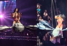 Foto: Katy Perry vivió un tenso momento durante su presentación/ Cortesía