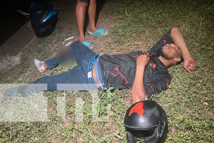 1 Foto: Motociclista sufre graves lesiones tras accidente en la salida de Juigalpa hacia El Rama/TN8