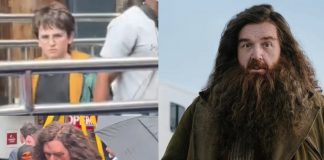 Foto: Apariciones de Harry y Hagrid en pleno rodaje/ Cortesía