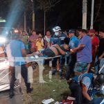 Accidente de tránsito deja dos lesionados tras colisión entre motocicleta y carro Foto: Accidente vial en Managua deja dos heridos y fracturas/TN8