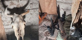 Foto: Altar oculto desata controversia en zona de guerra/CortesíaFoto: Altar oculto desata controversia en zona de guerra/Cortesía