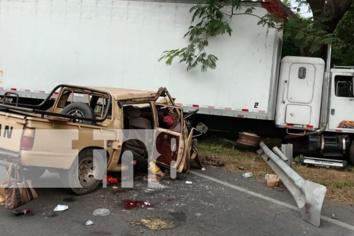 Foto: Accidente de tránsito en el km 39.5 carretera a Nagarote deja siete personas lesionadas/TN8
