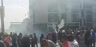 Foto: Confrontación en Perú /cortesía