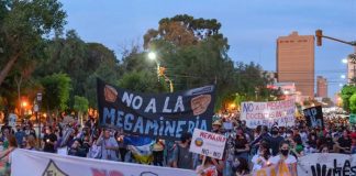 Foto: Protestas masivas en Chubut, Argentina /cortesía