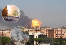 Explosión en gasolinera deja al menos 30 heridos en Roma, Italia Foto: ¡Fuego en Roma! /cortesía