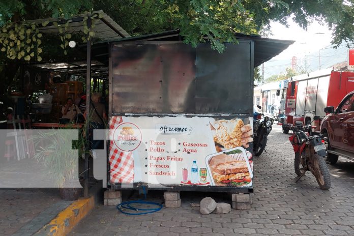 Foto: Cortocircuito casi provoca tragedia en establecimiento de comidas rápidas en Somoto/TN8