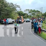Foto: Motociclista pierde la vida en accidente de tránsito en la carretera Matagalpa - Jinotega/TN8