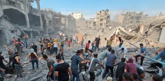 Foto: Ataque aéreo arrasa con familias en Gaza/ Cortesía