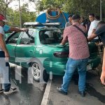 Conductor se estrella contra cisterna en la carretera Masaya–Managua Foto: Conductor se estrella contra cisterna en la carretera Masaya/TN8