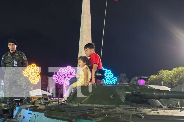 Foto: Familias Capitalinas visitaron la exposición del Ejército de Nicaragua/TN8
