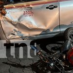 Motociclista impacta contra taxi y resulta gravemente herido en Juigalpa Foto: Accidente en Juigalpa deja un lesionado tras violar señal de alto/TN8