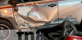 Foto: Accidente en Juigalpa deja un lesionado tras violar señal de alto/TN8