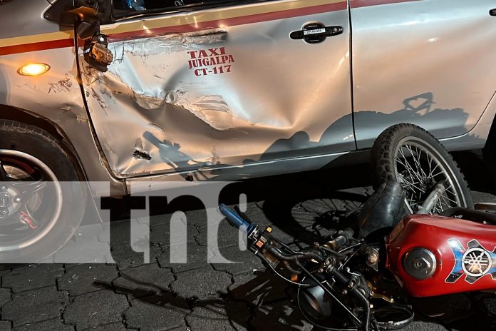 Foto:  Accidente en Juigalpa deja un lesionado tras violar señal de alto/TN8 Foto: Accidente en Juigalpa deja un lesionado tras violar señal de alto/TN8