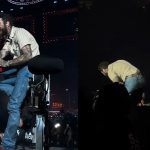 Se une a la lista: Post Malone sufre aparatosa caída en Arizona Foto: Post Malone ha sido la última víctima en caerse de un escenario/ Cortesía