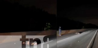 Foto: Accidente en el sector de la Garita Norte, en Managua/ TN8