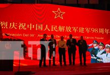 Nicaragua rinde homenaje al 98 aniversario del Ejército Popular de China Foto: China y Nicaragua celebran la lucha contra el fascismo/TN8
