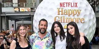 Foto: Adam Sandler y sus hijas /cortesía
