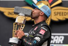 Foto:Bubba Wallace triunfa en Indianápolis /Cortesía