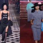 Becky G impacta en la Semana de la Moda con diseño de Willy Chavarría Foto: Becky G luciendo un elegante traje lavanda con sombrero/ Cortesía