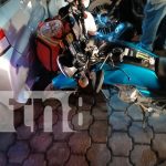 ¡Fatal choque en Jinotega! Motociclista muere y menor resulta herido Foto: Accidente en el barrio San Antonio del municipio de Jinotega/TN8