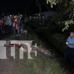 Ciclista pierde la vida tras ser embestido por motociclista en Jalapa Foto: Accidente en el municipio de Jalapa/ TN8