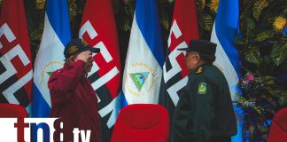 Foto: Acto por 46 aniversario de la Fuerza Aérea de Nicaragua, presidido por el Comandante Daniel Ortega y la Compañera Rosario Murillo / TN8
