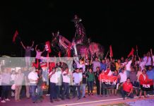 ¡Con júbilo y patriotismo! Siuna recibe imponente monumento de Sandino Foto: Siuna recibe con júbilo monumento del General Sandino /TN8