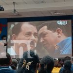 UNAN-Managua conmemora el natalicio de Chávez con arte y memoria histórica Foto: Estudiantes y docentes honran el pensamiento chavista en la UNAN-Managua/TN8