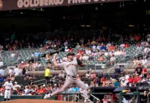 Verlander rompe racha de 16 juegos sin ganar y Gigantes vencen a Bravos justin, verlander, san francisco, gigantes,