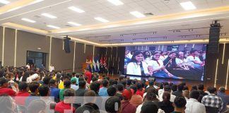 Foto: Nuevo auditorio Carlos Martínez en la UNAN-Managua / TN8