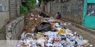 Foto: Barrio Jorge Dimitrov, en Managua, con una gran acumulación de basura / TN8