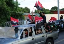 Foto: Dianas en barrios de Managua por la celebración del 46/19
