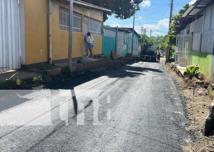 Foto: Nuevas calles en el barrio B-15, Managua / TN8