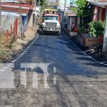 Barrio Hugo Chávez mejora sus calles con proyecto de la Alcaldía de Managua Foto: Mejora de calles en el barrio Hugo Chávez, en Managua / TN8